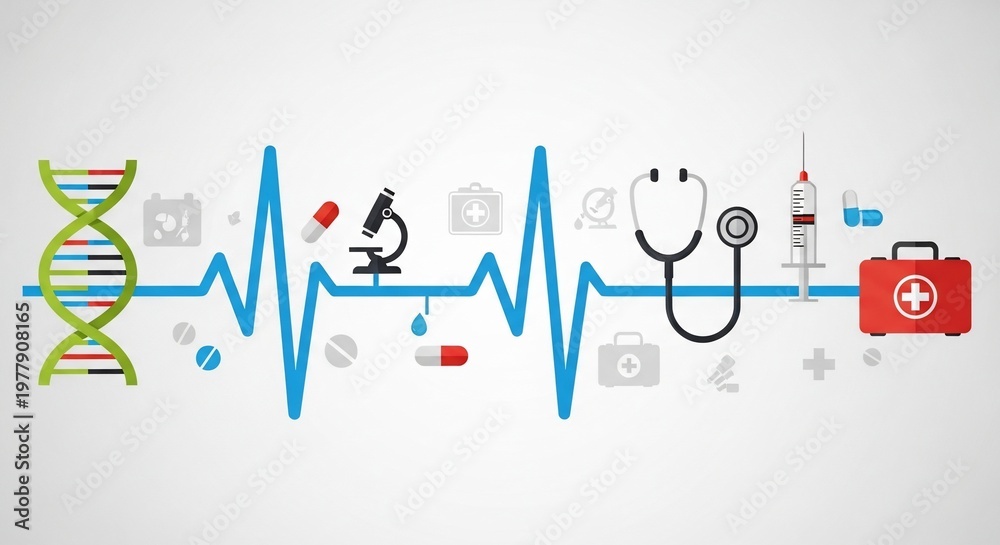 Obraz premium Medical Science Illustration.