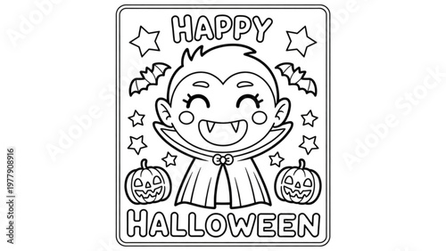 Vintage illustration of a smiling cartoon character with a hat and glasses Vector