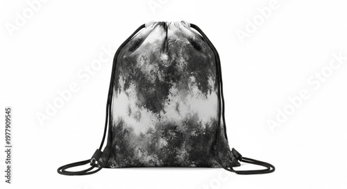 Tie-dye drawstring backpack - A stylish and practical accessory for everyday use.