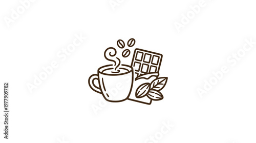 Coffee and Chocolate Logo Design