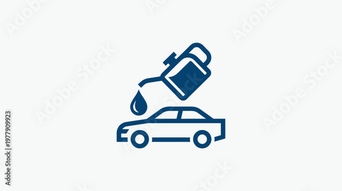 Refueling Car Vector Icon