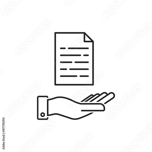 hand with heart community, icon, concept empathy or charity, solidarity love, care people, volunteer support, thin line symbol on white background - editable stroke vector illustration eps10