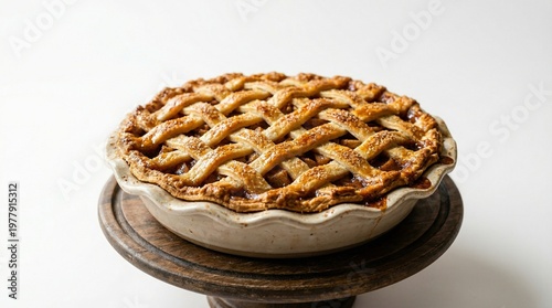 Wallpaper Mural Delicious Homemade Apple Pie, Kitchen, Food Photography, Warm Environment, Close-Up View, Comfort and Tradition Torontodigital.ca