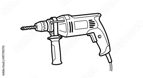 Electric drill tool for drilling holes.