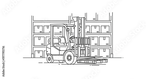 Forklift Truck Industrial Vehicle Equipment.