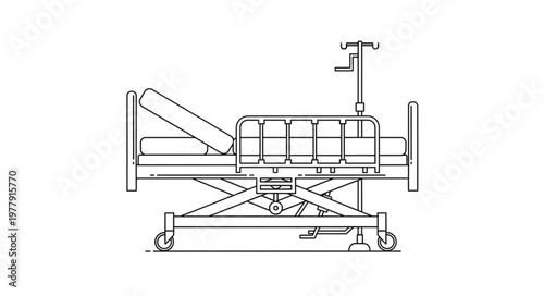 Hospital Bed Medical Equipment Healthcare.