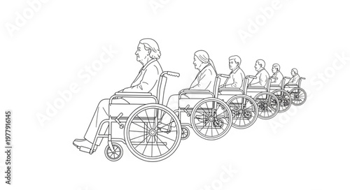 People riding bicycles in a group.