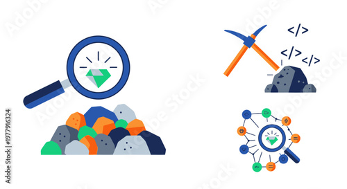 Data Mining and Gemstone Discovery Concept