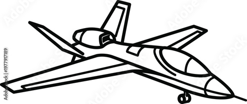 Interceptor drone aerial vehicle flat design illustration
