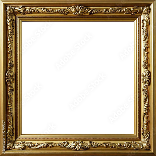 Marco Dorado Antiguo Premium Diseño Ornamental Metálico | Para Enmarcar Fotografía, Obra de Arte, Certificado, Diploma, Invitaciones, Bodas, etc.