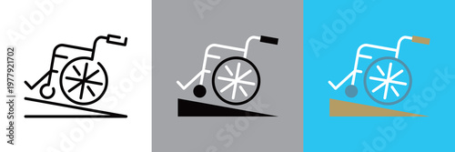 バリアフリーの車椅子アイコン