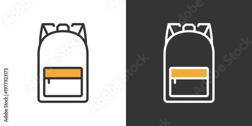 リュックのシンプルなアイコン