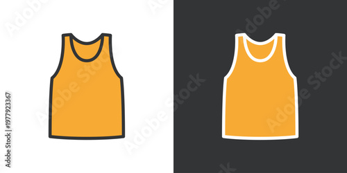 ランニングシャツのシンプルなアイコン