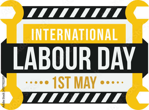 Wrench border design for International Labour Day event