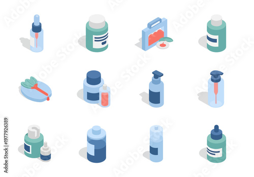 Isometric wellness and beauty product collection