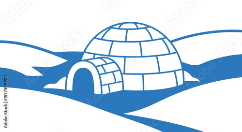 Igloo in the Arctic Ice.