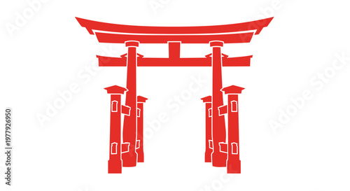 Japanese Torii Gate Structure 3.