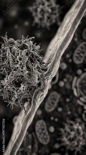 Microscopic view showcasing...