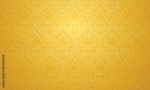 Luxury malay pattern golden background vector illustration