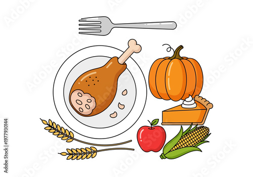 Festive Thanksgiving Feast Assortment A Collection of Seasonal Delights for Autumn Celebrations