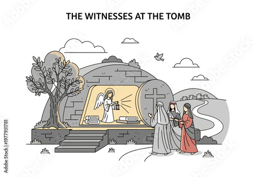 The Witnesses at the Tomb An Angel Reveals the Resurrection to Mary Magdalene and Other Women