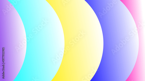 Pastel gradient with curves in a spectrum of vibrant colors forming an wavy pattern