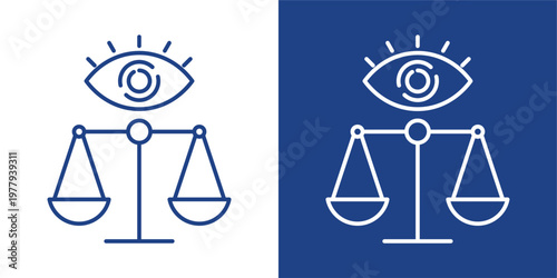 Open Transparency Blue And White Icon Style Collection