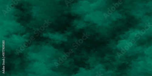 Abstract a tranquil and serene backdrop, where ethereal emerald clouds softly blend together, creating a sense of depth and mystery. This unique background evokes a feeling of calmness and wonder.