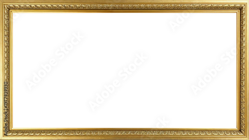 Marco Dorado Antiguo Premium Diseño Ornamental Metálico | Para Enmarcar Fotografía, Obra de Arte, Certificado, Diploma, Invitaciones, Bodas, etc.