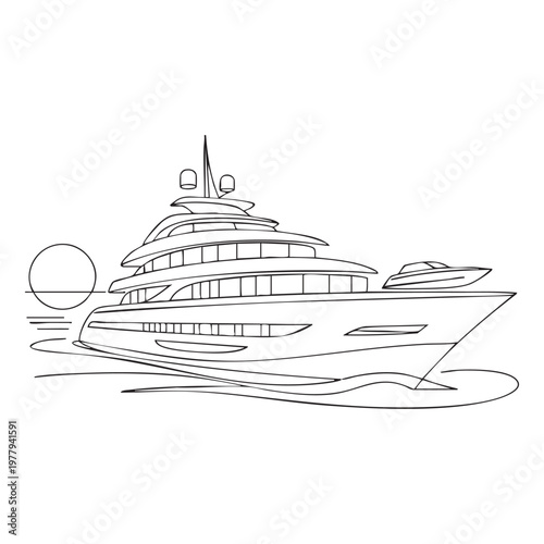 Black and white line of the united states capitol building with waving flags washington dc