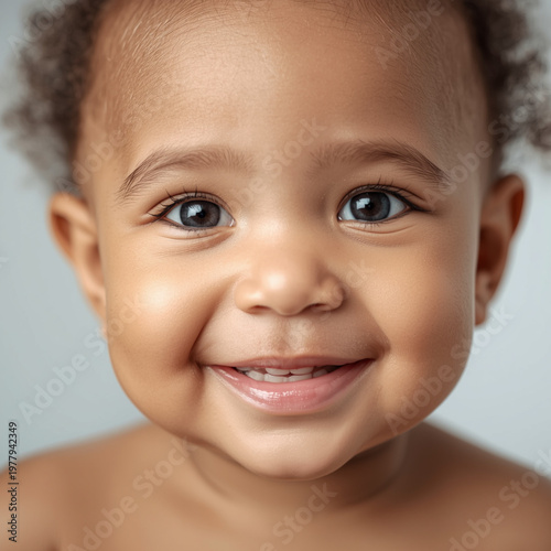 portrait of a smiling baby