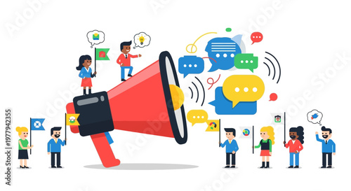 Dynamic Public Relations and Social Media Marketing Strategy with Diverse Team Broadcasting a Global Message