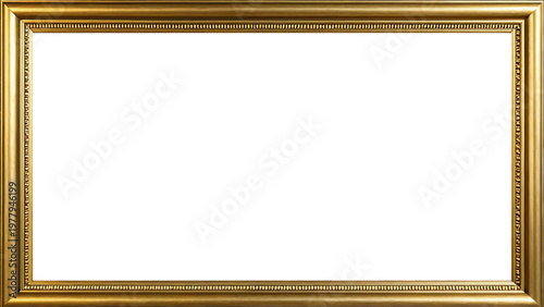 Marco Dorado Antiguo Premium Diseño Ornamental Metálico | Para Enmarcar Fotografía, Obra de Arte, Certificado, Diploma, Invitaciones, Bodas, etc.