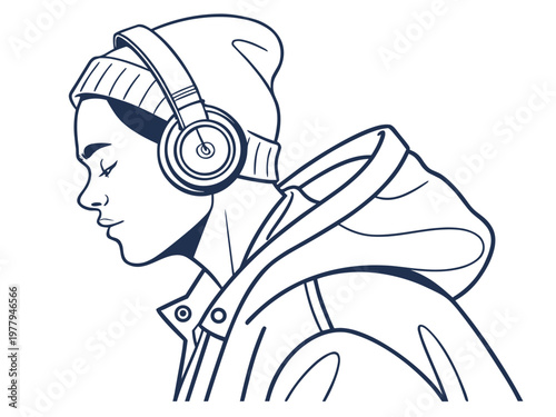 Cartoon vector sketch illustration of a woman chef character with cigarette funny face icon style drawing