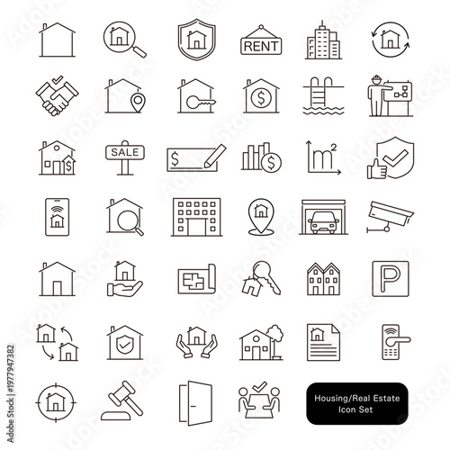 住宅・不動産アイコンセット