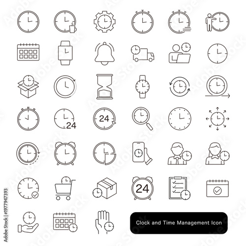 時計・時間管理のアイコンセット