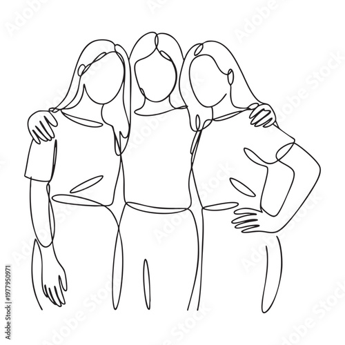 Simple line of a white horse head profile with flowing mane and bridle profile view