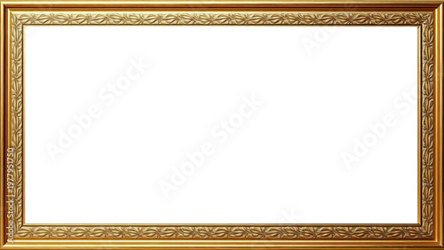 Marco Dorado Antiguo Premium Diseño Ornamental Metálico | Para Enmarcar Fotografía, Obra de Arte, Certificado, Diploma, Invitaciones, Bodas, etc.