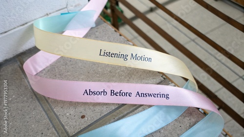 Thoughtful Inspirational Ribbons with Unique Phrases for Creative Projects and Crafting in Bright Colors and Modern Style