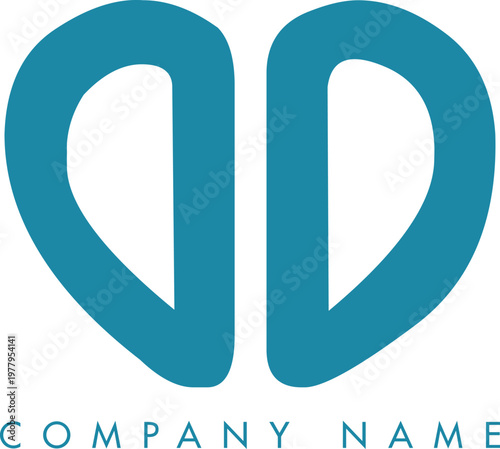 Minimalistic Abstract Initial Letter OO Logo Design