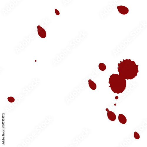 Obraz na płótnie A dark background with red blood splatters scattered across it