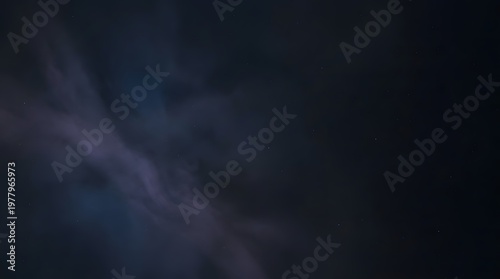Dark Galaxy Background With Soft Volumetric Light And Clean Composition