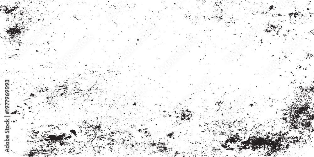 Fototapeta premium Grunge grain scratched texture vector black and white dust and scuffs texture grunge background. Vintage black and white cracked wall texture