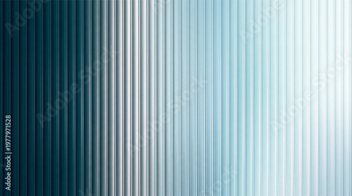 Vector ribbed glass texture background set in gradient style. A collection of reeded glass background semitransparent overlay linear patterns, including fluted, striped, and more. High res.