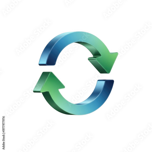 Free Download 3 d gradient refresh with circular arrows isolated on a transparent background - GFXLoad