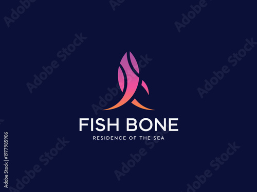 Geometric Fish Logo Design