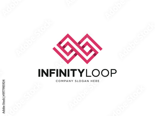 Infinity Loop Geometric Logo Design