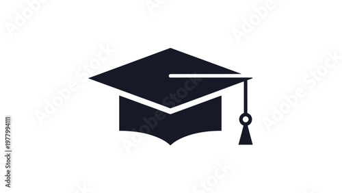 Graduation Cap Icon Education Symbol.