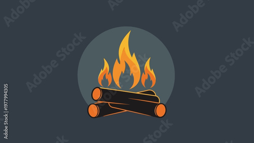 Burning Matches on Dark Background.