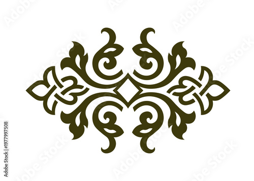vector illustration of a floral ornament
